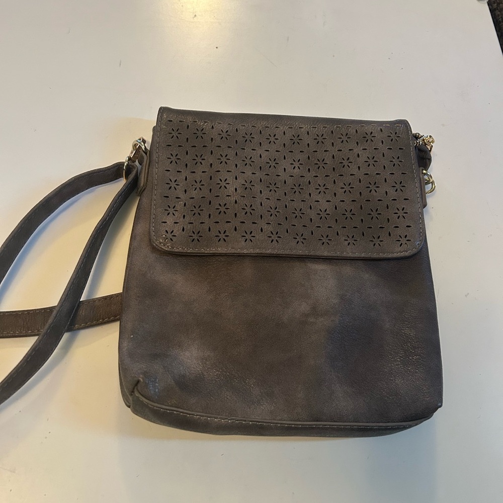 Elegant Gray Crossbody Bag